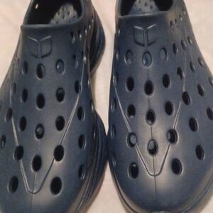 Men's Blue Perforated Slip-On Loafers